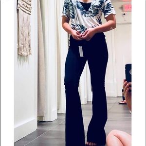 never worn denim flares